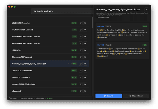 Semantica screenshot