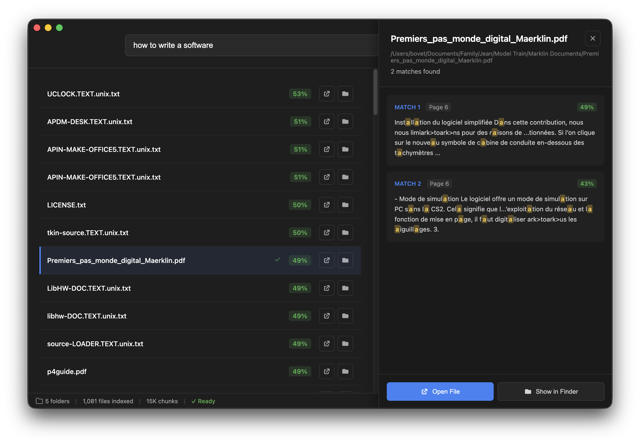 Semantica screenshot